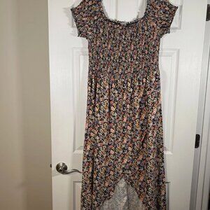 J For Justify Black Floral Maxi Dress